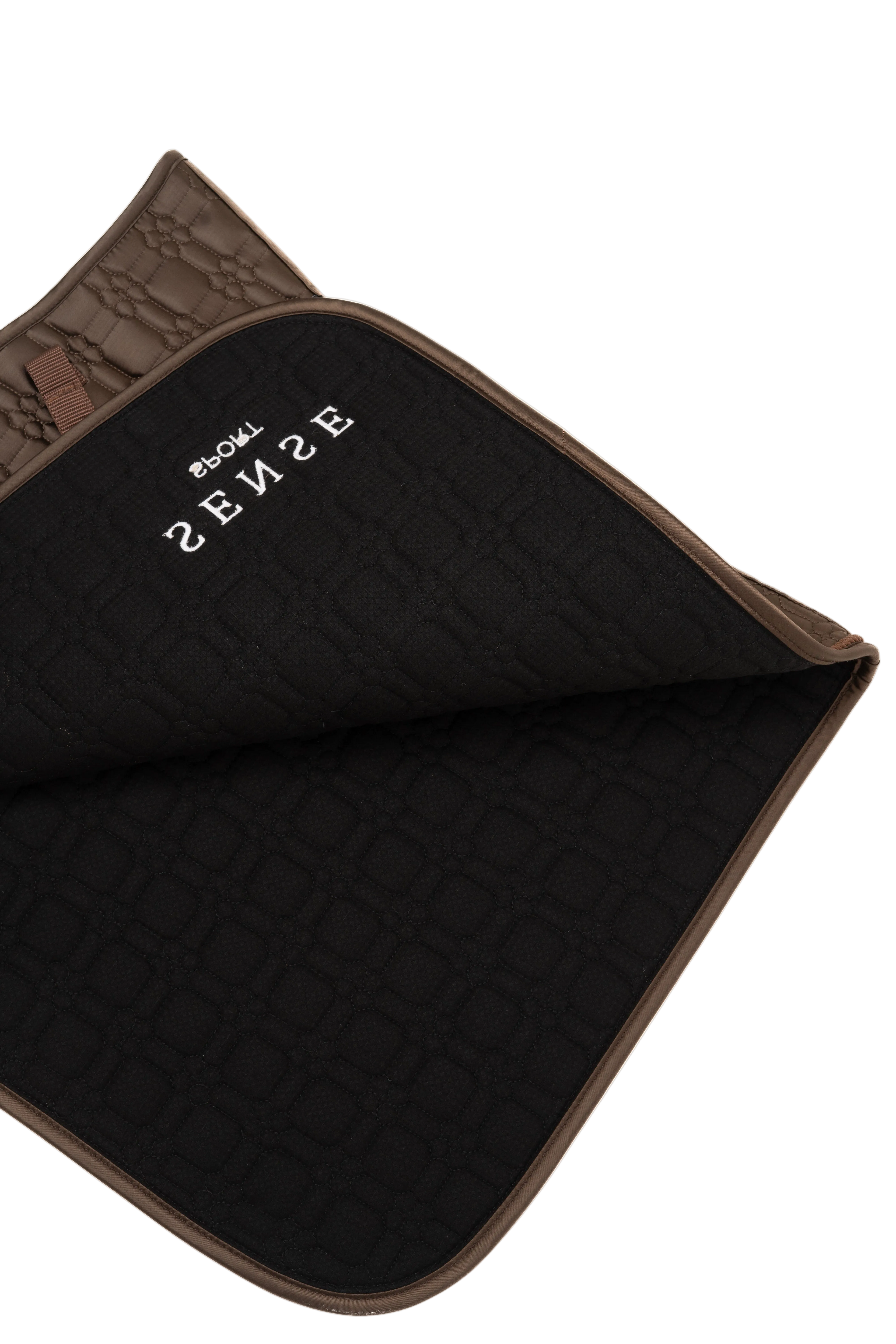 Sense Satin Saddle Pad - Brown